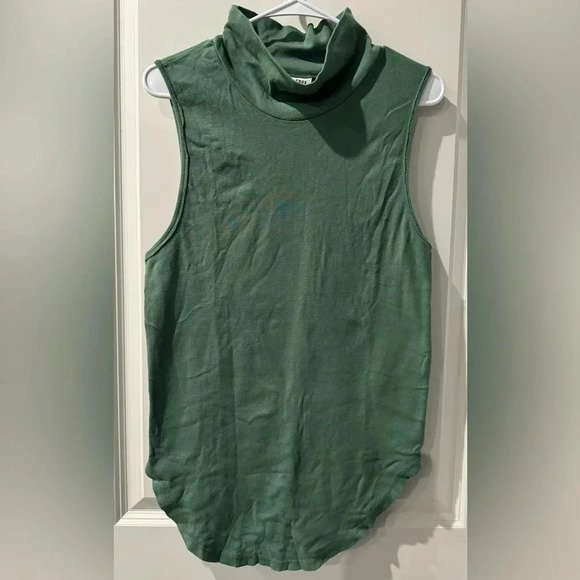 FREE PEOPLE LIKE NEW MOCK NECK IN JADE - Picture 1 of 5